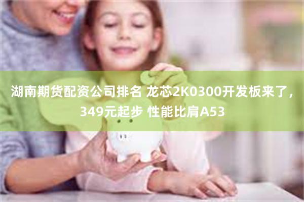湖南期货配资公司排名 龙芯2K0300开发板来了，349元起步 性能比肩A53